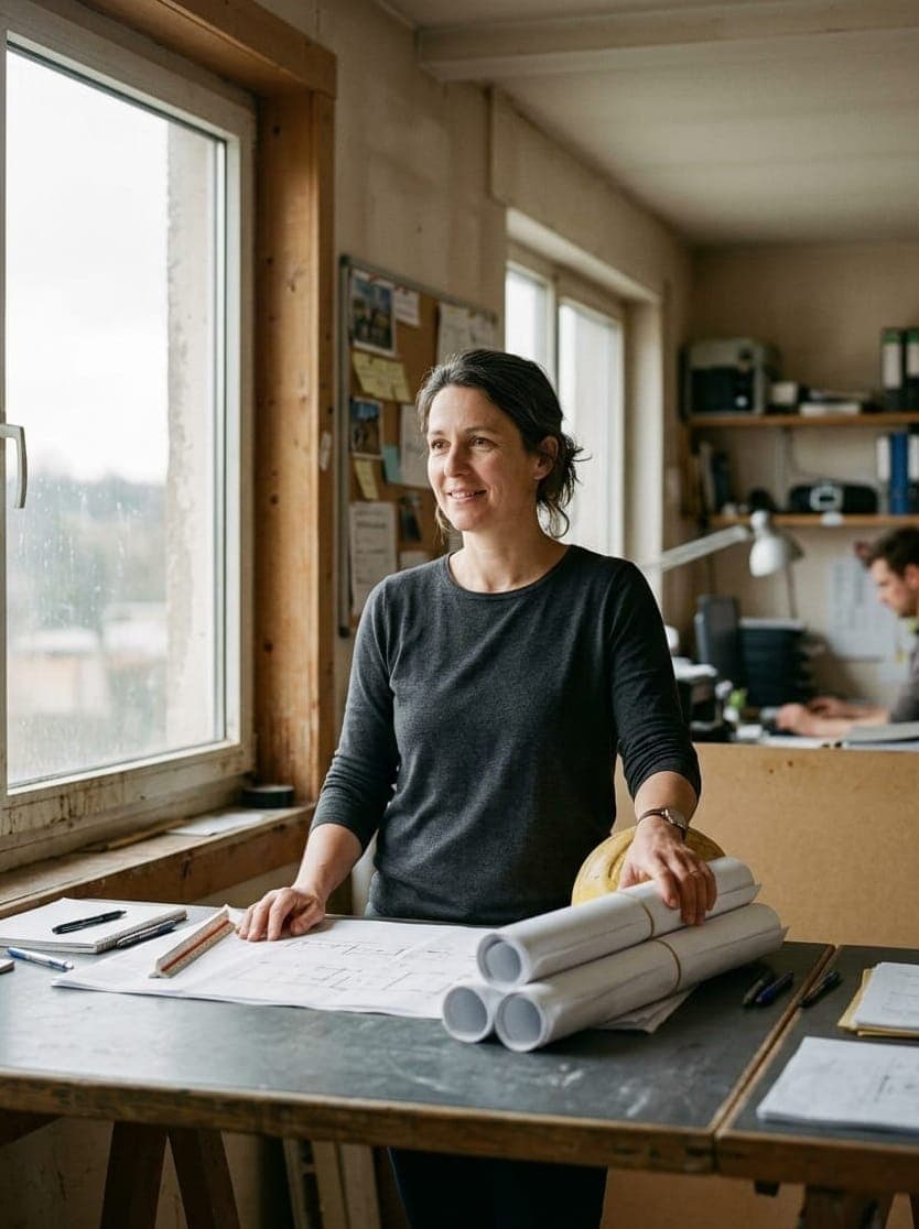 Portrait d’une collaboratrice du bureau de Terrassement Reuter à Ettelbruck